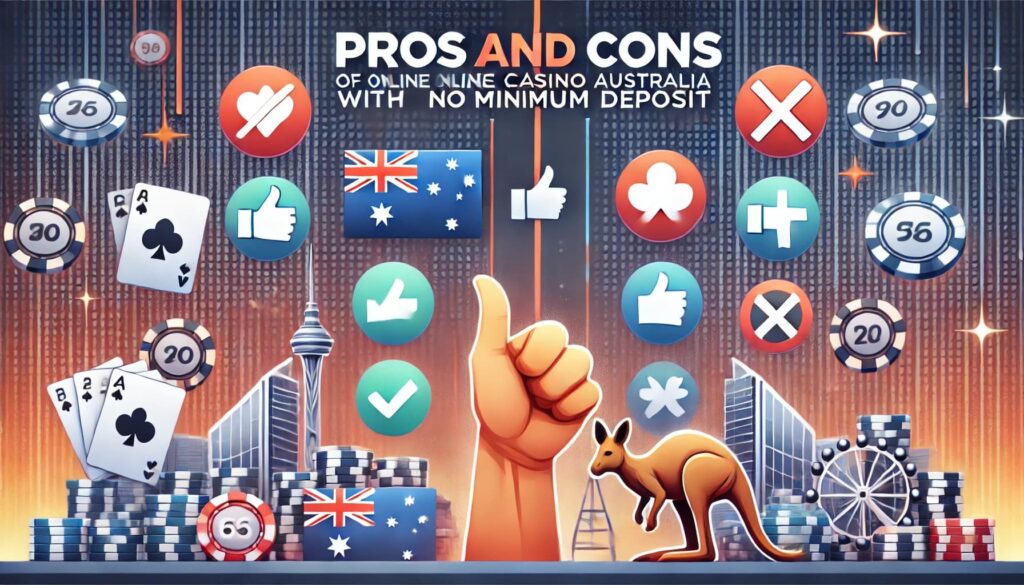 Pros and Cons of Online Casino Australia with No Minimum Deposit