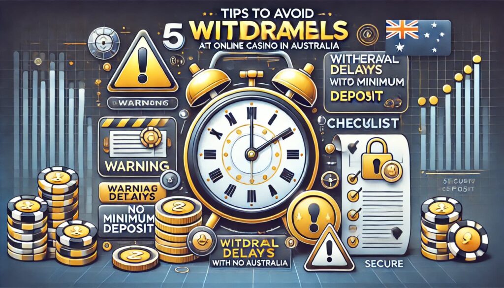 Tips to Avoid Withdrawal Delays at an Online Casino in Australia with No Minimum Deposit